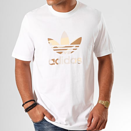 Adidas Originals - Tee Shirt Camouflage Infill ED6960 Blanc