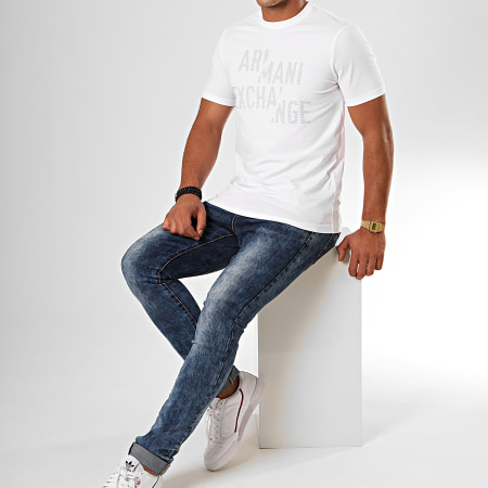Armani Exchange - Tee Shirt 6GZTBV-ZJE6Z Blanc 