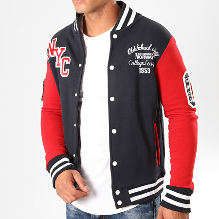 Geographical Norway - Veste All Star Bleu Marine Rouge