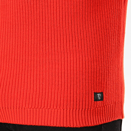 Tom Tailor - Pull Col Roulé 101438 Rouge