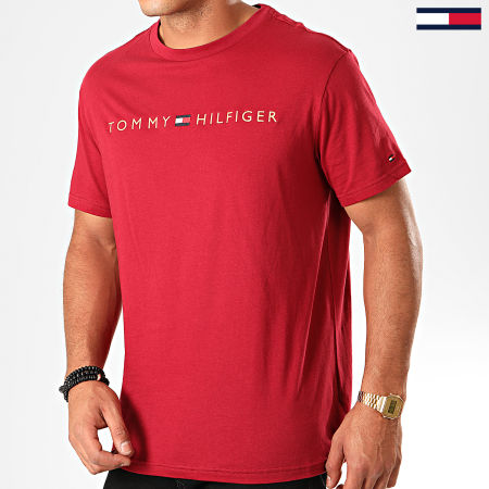 Tommy Hilfiger - Tee Shirt Logo Gold 1679 Rouge