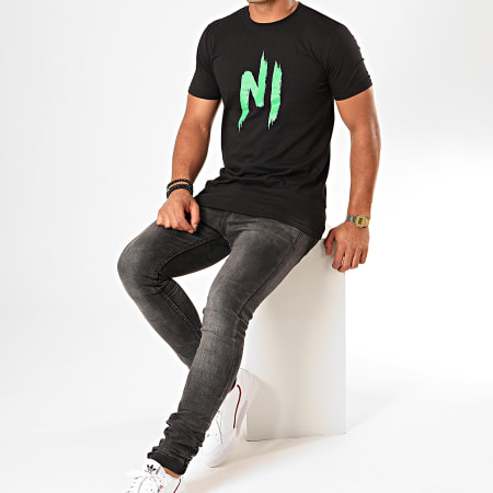 NI by Ninho - Tee Shirt Ninho Noir Vert