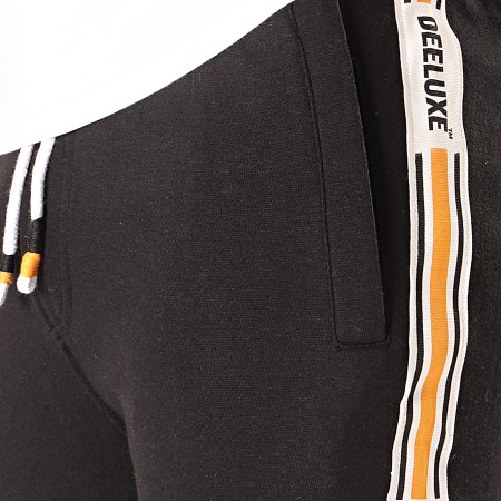 Deeluxe - Pantalón Jogging Rayas Vaast negro blanco naranja