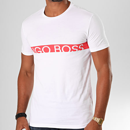 BOSS - Camiseta RN 50407600 Blanco Rojo