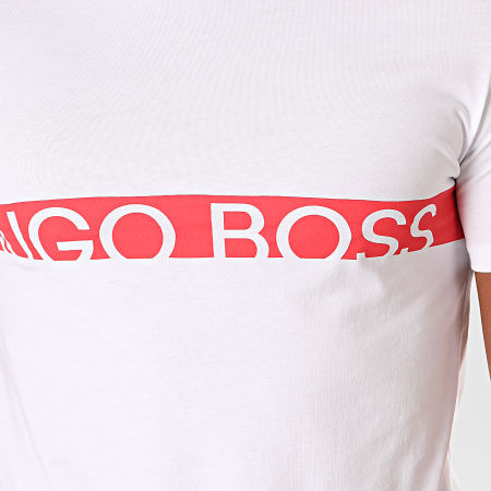 BOSS - Camiseta RN 50407600 Blanco Rojo