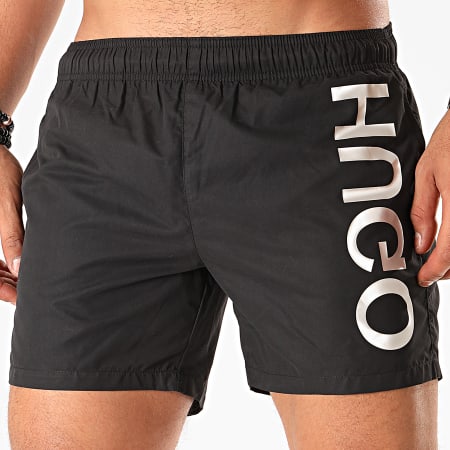 HUGO - Short De Bain Reverse Logo Saba 50409687 Noir Argenté