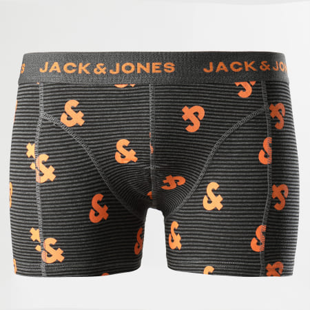 Jack And Jones - Lot De 3 Boxers Strip 12162205 Noir Bleu Marine Gris