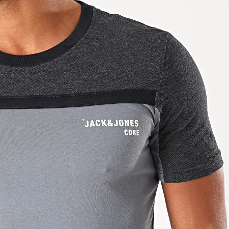 Jack And Jones - Camiseta Block Azul Claro Jaspeado Azul Marino