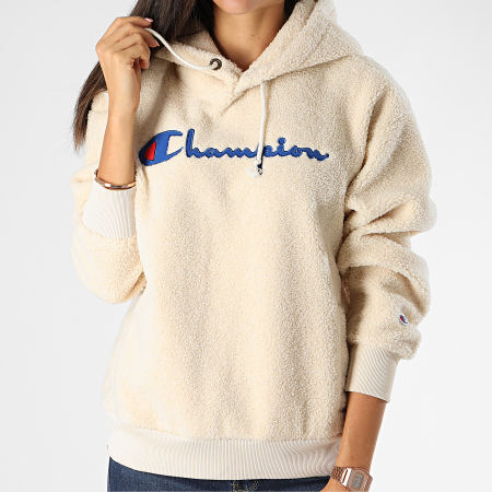 Champion - Sudadera con capucha de lana para mujer 112253 Beige