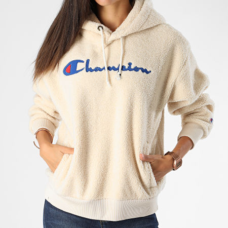 Champion - Sudadera con capucha de lana para mujer 112253 Beige