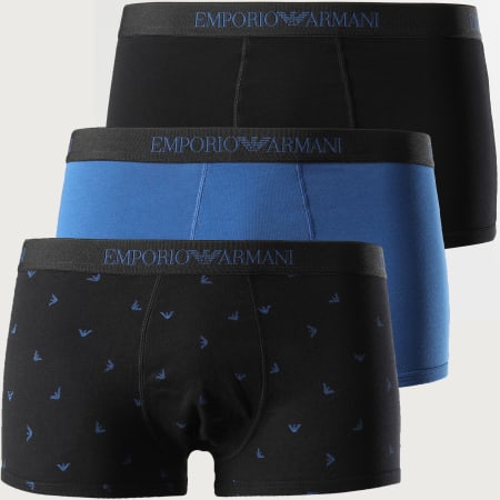 Emporio Armani - Lot De 3 Boxers 11625-9A722 Noir Bleu