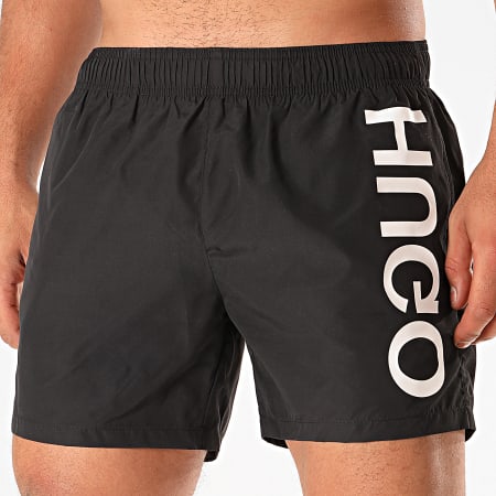 HUGO - Short De Bain Reverse Logo Saba 50423520 Noir Blanc
