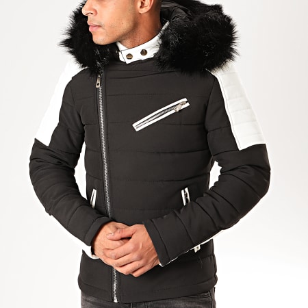 MTX - Anorak 977 Fur Capucha negro blanco