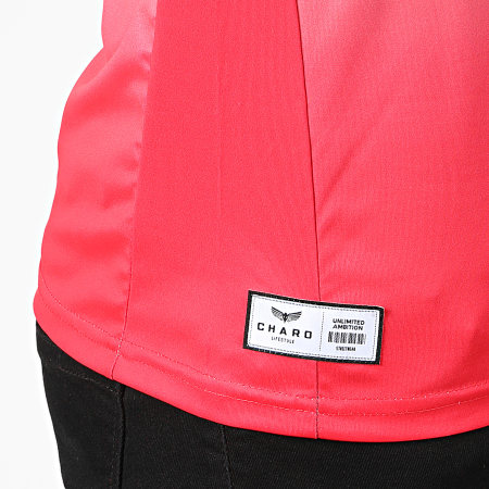 Charo - Tee Shirt Record WY4776 Noir Gris Rouge Dégradé