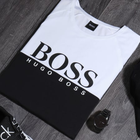 BOSS - Tee Shirt Fashion 50420397 Noir Blanc