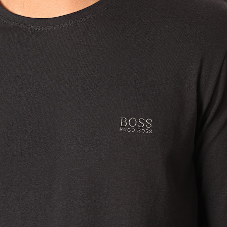 BOSS - Tee Shirt Manches Longues Mix And Match 50379006 Noir