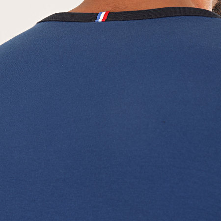 Le Coq Sportif - Camiseta bicolor ESS N1 1922427 azul marino
