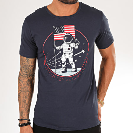 NASA - Camiseta Apolo 50 Aniversario Azul Marino