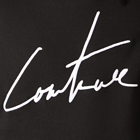 The Couture Club - Sweat Capuche Essentials M2218 Noir Blanc