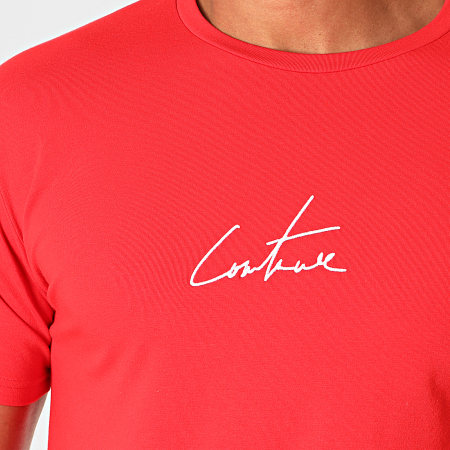 The Couture Club - Tee Shirt Essentials TCCM2418 Rouge 