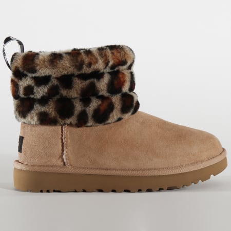 UGG - Botines de mujer Fluff Mini Quilted Leopard 1105358 Amphora