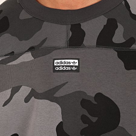 Adidas Originals - Sweat Crewneck Camouflage RYV ED7168 Gris Anthracite Noir