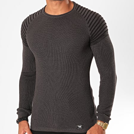 Paname Brothers - Pull 012 Gris Anthracite