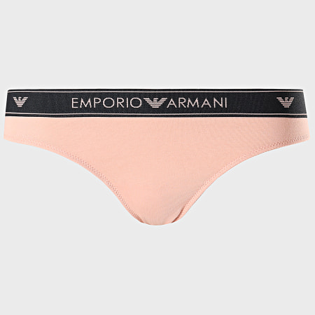 Emporio Armani - Lot De 2 Culottes Femme 163337-9A317 Bleu Marine Rose