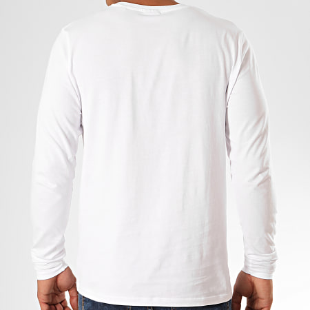 Jack And Jones - Tee Shirt Manches Longues Sead Blanc Violet