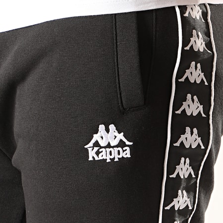 Kappa - Pantalon Jogging A Bandes Alanz 304KPN0 Noir Blanc