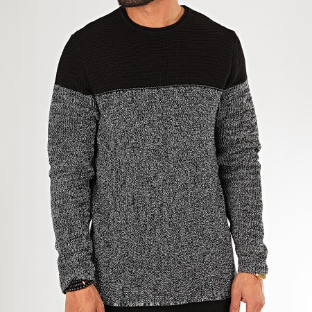 Only And Sons - Pull Sato Noir Blanc