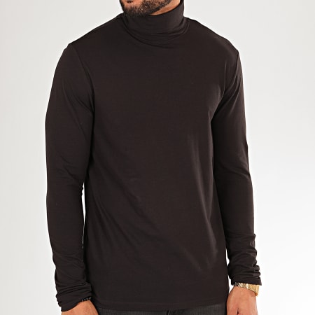 Only And Sons - Pull Col Roulé Michan Noir