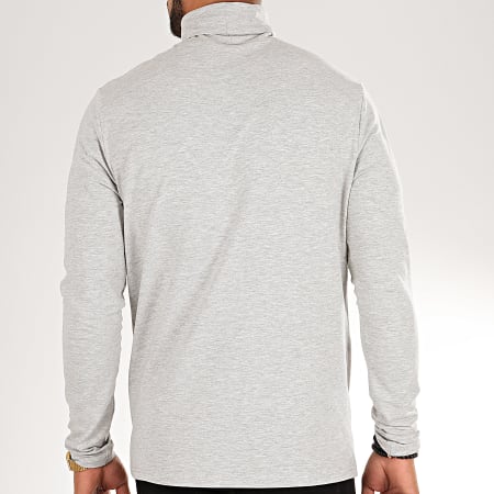 Only And Sons - Pull Col Roulé Michan Gris Chiné
