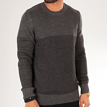 Only And Sons - Pull Helmig Gris Anthracite Chiné