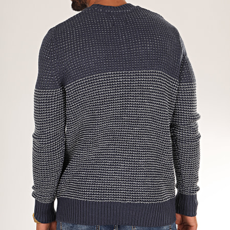 Only And Sons - Pull Helmig Bleu Marine Blanc