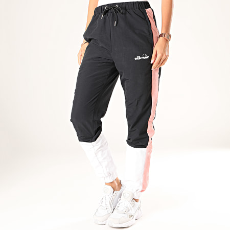 Ellesse - Pantalon Jogging Femme A Bandes Tutti SGD08014 Noir Blanc Rose