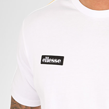 Ellesse - Tee Shirt Oversize A Bandes Iseo Blanc