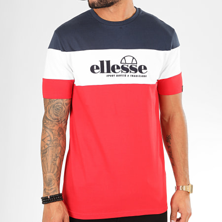 Ellesse - Tee Shirt Nossa Rouge Blanc Bleu Marine