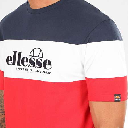Ellesse - Tee Shirt Nossa Rouge Blanc Bleu Marine