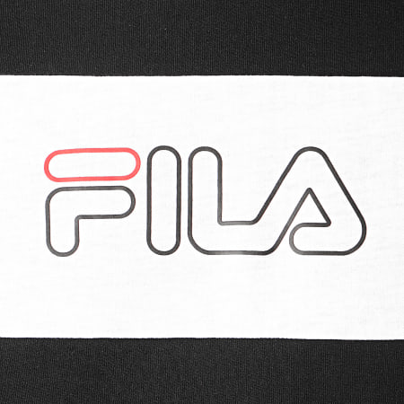 Fila - Tee Shirt Aki Logo 687129 Noir Blanc
