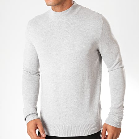Jack And Jones - Pull Fast Gris Chiné
