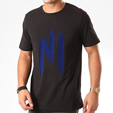 NI by Ninho - Tee Shirt TS002 Noir Bleu Nuit