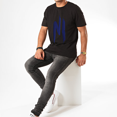 NI by Ninho - Tee Shirt TS002 Noir Bleu Nuit