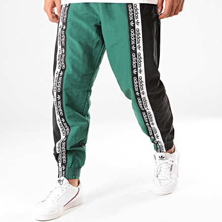 Adidas Originals - Pantalon Jogging A Bandes RYV ED7164 Vert Noir Blanc