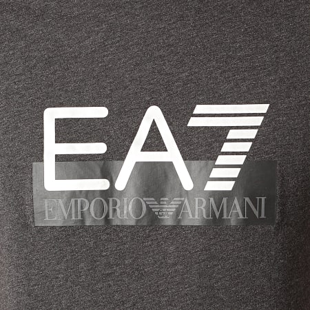 EA7 Emporio Armani - Tee Shirt 6GPT81-PJM9Z Gris Anthracite Chiné Argenté