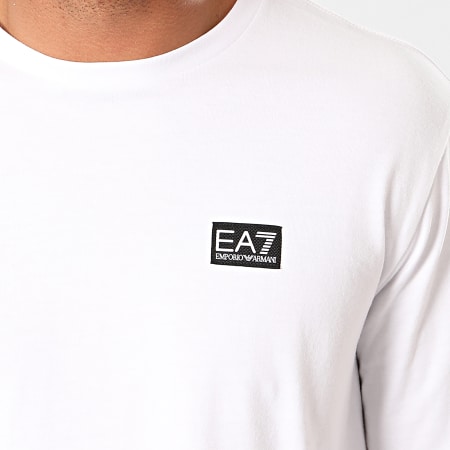 EA7 Emporio Armani - Tee Shirt Manches Longues 6GPT40-PJ2AZ Blanc