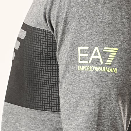 EA7 Emporio Armani - Tee Shirt Manches Longues 6GPT59-PJQ9Z Gris Chiné
