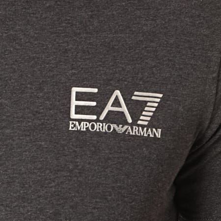 EA7 Emporio Armani - Tee Shirt A Bandes 6GPT13-PJ20Z Gris Anthracite Chiné Argenté