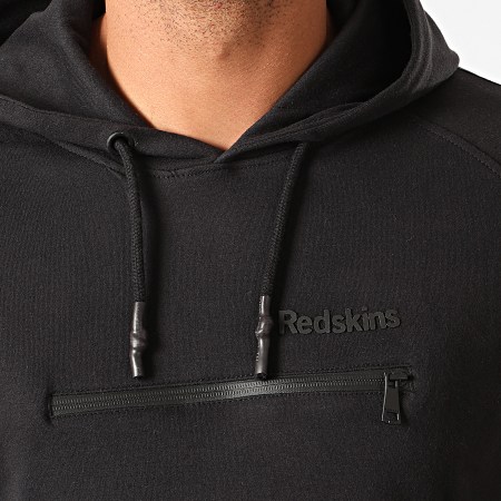 Redskins - Sweat Capuche Avec Bandes Mitra Loft Noir