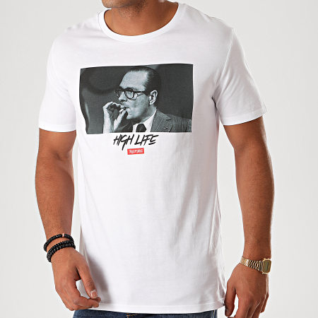 Thug N Swag - Tee Shirt Chirac Clope Blanc
